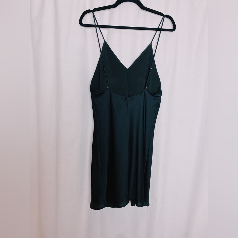 Lulu’s Black Mini Slip Dress Size M - Picture 2 of 11